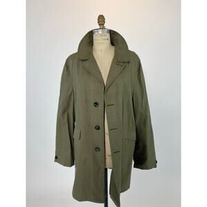 VTG 50s Crownwear Boston Charlecote Plaid Raincoat Wash & Wear 40 Short Boston